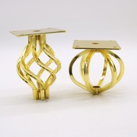 Accessoires de meubles, pieds de table, pieds de table en métal, pièces de canapé, pieds de meubles dorés