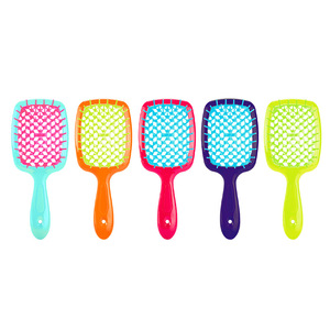 Brosse à cheveux rose en plastique à dents larges pour démêler les cheveux, style adulte, mignonne, pour usage domestique - Product Image 5