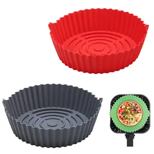 Groothandel Keuken Herbruikbare Silicone Air Friteuse Liner Non-stick Stoomboot Pad Lucht Friteuse Accessoire Bakken Liners