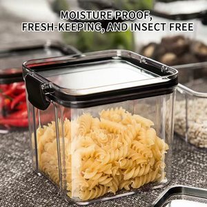 Thời Trang Mới Nhựa Nhà Bếp Tủ Lạnh Hộp Trong Suốt Kín Thực Phẩm Hạt Tổ Chức Lưu Trữ Hộp <span class=keywords><strong>Container</strong></span> Cho Lưu Trữ Tank - Product Image 6