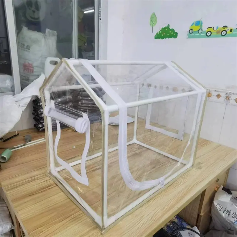 Piccola serra giardino interno inverno PVC Mini serra in plastica per giardino a prova di pioggia balcone terrazza