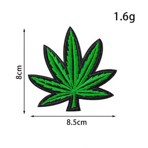 Nouvelle Collection de Patchs Brodés Thermocollants : Feuille de Ginkgo Verte, Champignon, Chenille pour la Décoration de T-shirts et de Sweats à Capuche - Product Image 5