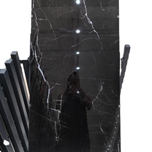 Azulejos de porcelana pulida esmaltada de <span class=keywords><strong>color</strong></span> negro para sala de estar, azulejos de suelo de porcelana de oro negro brillante de lujo - Product Image 1