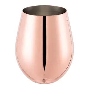 EFINE, лидер продаж, 500 мл, нержавеющая сталь, медная полированная кружка для коктейля, пивная кружка в форме яйца, винная жестяная чашка, кружка