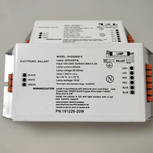 محول إلكتروني لمصباح الأشعة فوق البنفسجية المطهر 18 واط/20 واط بجهد 100-270 فولت مع شهادة - Product Image 1