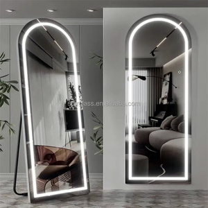 <strong>Freestanding</strong> Smart <strong>Mirror</strong> Touch Switch LED Display Screen Arched Full Length <strong>Mirror</strong> for <strong>Bathroom</strong> Home Decoration - Product Image 3