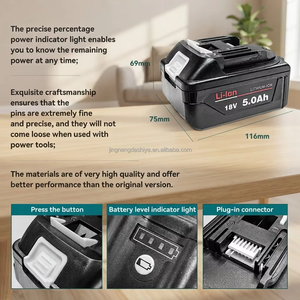Paquete de Baterías de Estado Sólido OEM de 18 V y 6 Ah para Herramientas Eléctricas, Repuesto para Taladro Inalámbrico BL1860 - Product Image 2