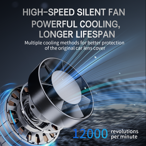 Rutense ไฟหน้า LED H4 <span class=keywords><strong>DJ2</strong></span>รุ่นใหม่, มาพร้อมเลนส์กำลังสูง110วัตต์22000LM ลูเมนสูงพิเศษเพิ่มความปลอดภัยในตอนกลางคืน - Product Image 5