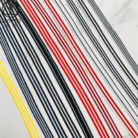 Ruban en polyester rayé personnalisé, ruban élastique jacquard coloré pour vêtements, sacs et accessoires