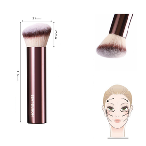 แปรงแต่งหน้าคาบูกิ <span class=keywords><strong>HOURGLASS</strong></span> สีโรสโกลด์ ขนแปรงสังเคราะห์นุ่ม ด้ามจับโลหะ หัวแปรงเฉียง สำหรับรองพื้น บลัชออน คอนทัวร์ และแป้ง - Product Image 5