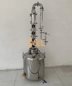 Alat Penyulingan Spirit 30l 50l 100l 200l 300l Peralatan Penyuling Roh Vodka Masih Mesin Penyuling