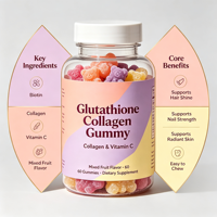 Base de pectine au glutathion aromatisée aux fruits pour la vitalité avec collagène, marque privée, vente en gros, fournisseur unique