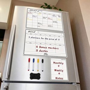 Bloc-notes aimanté pour réfrigérateur personnalisé, planificateur quotidien, liste de choses à faire, aimant pour réfrigérateur, planificateur hebdomadaire - Product Image 1