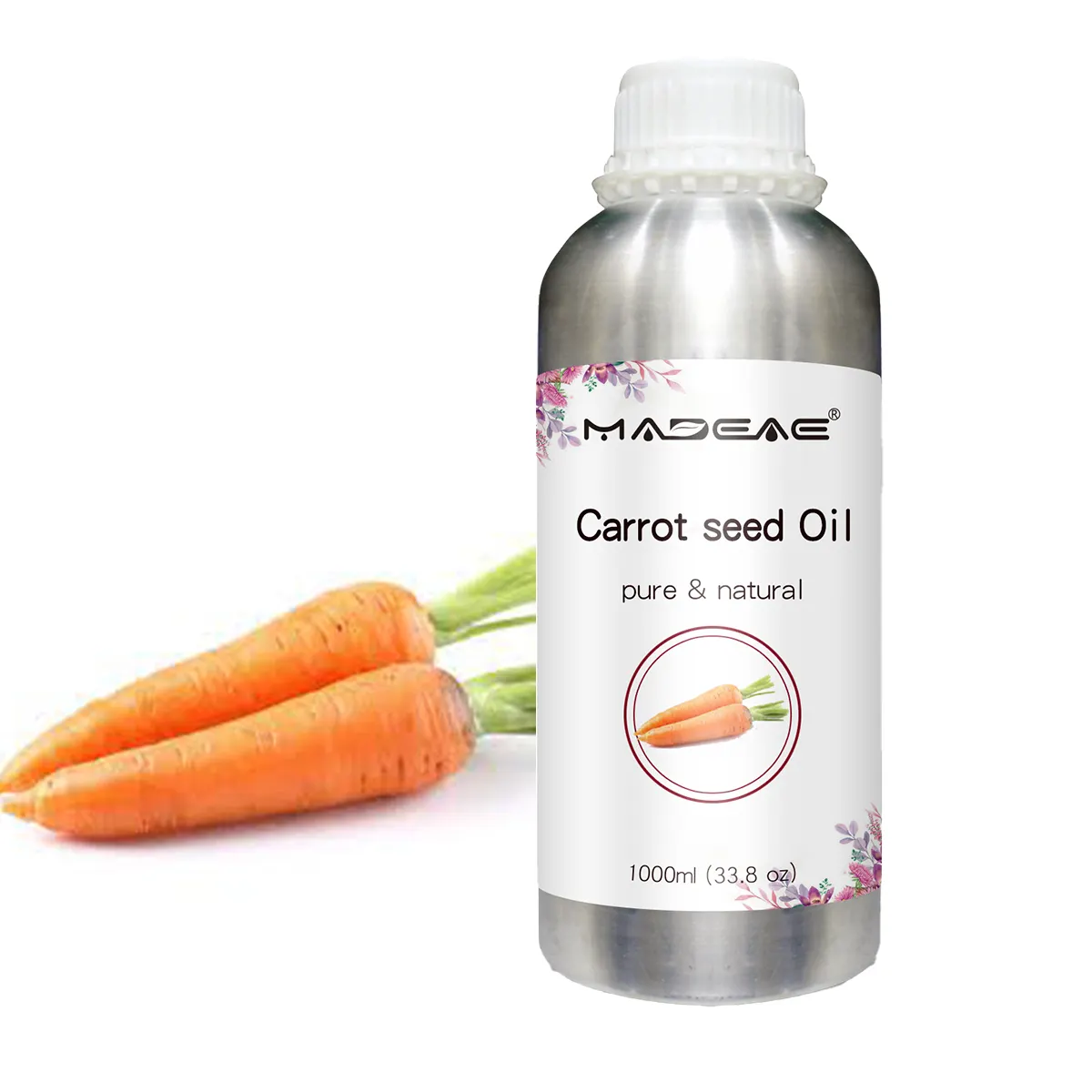 Fábrica Superior OEM/ODM Aceite esencial de semilla de zanahoria prensado en frío Fabricante a granel de aceite de zanahoria puro y natural 100% Cuidado DE LA PIEL