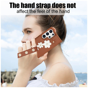 <span class=keywords><strong>Cover</strong></span> a tracolla <span class=keywords><strong>portafoglio</strong></span> in pelle sintetica con cordino per <span class=keywords><strong>iPhone</strong></span> resistente cavalletto antiurto custodia per telefono S24 Ultra custodia per telefono - Product Image 5