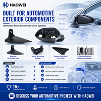 Nylon PA modifié renforcé, matériau spécial HW PA6-BG50-PA66-74110, couleur personnalisée pour pièces automobiles, applications médicales et alimentaires