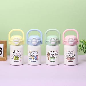 High- Tote-style Vacuum-insulated 316 Stainless Steel <strong>Childrens</strong> Thermos Cute Dual-use Pop-up Cup Portable Cartoon Student <strong>Mug</strong> - Product Image 3