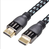 Câble doré plaqué or 24 carats en cuivre OFC, mâle-mâle, gaine PVC, 1m-20m, 3D 4K 1080p pour lecteur DVD, projecteur, PC - En stock