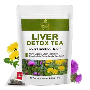 Собственный бренд Детокс травяной чай 100% натуральный смешанный сушеный травяной чай с сушеным смешанным травяным печеночным детоксикационным чаем
