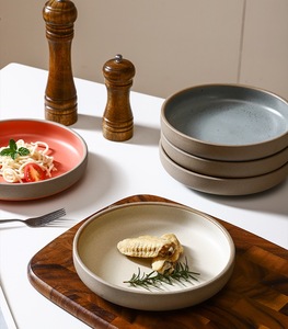 Plato Hondo de Porcelana Simple para Restaurante, para Servir Sopa, <span class=keywords><strong>Vajilla</strong></span> de Cerámica Japonesa de Primera Calidad, Estilo Nórdico - Product Image 5