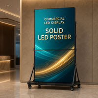 Afficheur LED pliable P2.5 pour utilisation en intérieur, fonctionnement 24/7, haute stabilité, dissipation thermique, luminosité 1200 cd, CMS intégré/Cloud