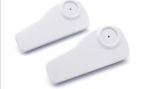 Cheper Rfid UHF + EAS vêtement Anti-vol vêtements étiquette de sécurité Eas Mini étiquette dure pour vêtements étiquette alarme capteur système de magasin