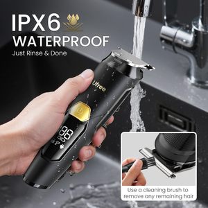 Kit de Recortadora de Barba 3 en 1 UFREE, 8000 RPM, Kit de Aseo Diario para Viajes para Hombres, Recortador Múltiple y Cabezales Intercambiables Fáciles, Recortadora de Vello Nasal - Product Image 5