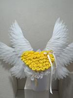 Valentinstag Kinderszene Engelsflügel Blumenstrauß Blumenarrangement Blumenverpackung LIHUAYI Marke Kunststoff
