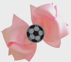Fiocco per capelli in grosgrain con applicazione ricamata a forma di pallone da <span class=keywords><strong>calcio</strong></span> - Moda, MOLTI COLORI - Product Image 3