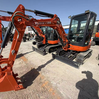Miniexcavadoras U35/U40/U55 de 3 Toneladas, Usadas, Modelo 2024, Capacidad de Cucharón de 0.22m, 34.1KW, Japón
