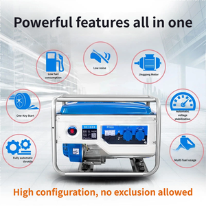 Nouveaux générateurs à essence portables silencieux de 3,5 kW, refroidis par air, à châssis compact, avec démarrage, fabriqués en Chine - Product Image 4
