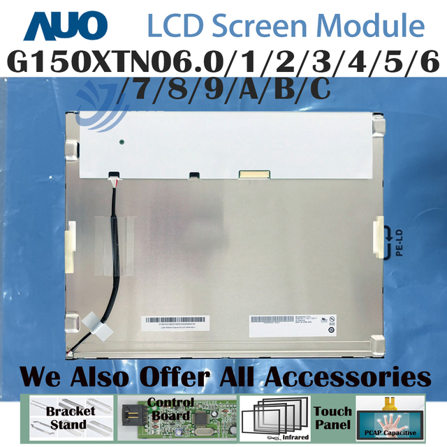 15.0" 1024*768, 4:3, 800:1 No Touch 20 Pins Laptop LCD Screen 85% SRGB G150XTN06.0/1/2/3/4/5/6/7/8/9/A/B/C