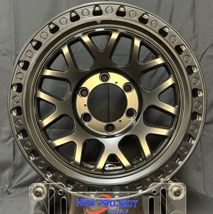 Jantes tout-terrain Inner Beadlock style KMC 17x8.5 17X9 18X9 6X139.7 Noir mat, jantes en alliage tout-terrain pour Toyota 4x4 Pickup Truck - Product Image 3