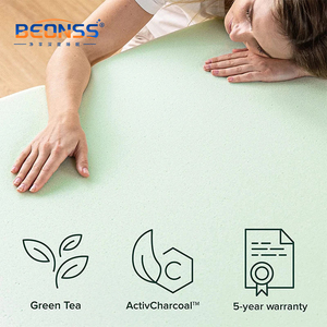 Twin nén chỉnh hình sàn giường nệm không thấm nước foldaway Gel Bộ nhớ bọt Nệm lai Topper - Product Image 5