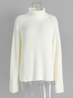 Pull à col roulé pour femmes en vrac automne hiver mode haut tricoté avec des pulls de conception de découpe dos nu uniques