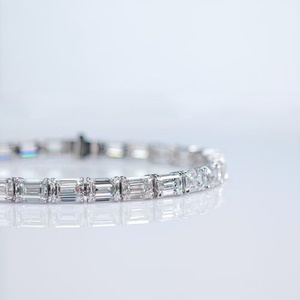 Fine Jewelry Hpht Lab Grown Diamond Tennis Bracelet IGI Certified Diamond 18k <b>Gold</b> Bracelet for Woman - Product Image 4
