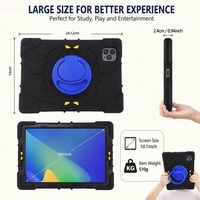 Tablette Enfant en Promotion avec Carte SIM, 10.1" Android 14 12+512 Go 4G LTE avec Étui pour l'Apprentissage/Cours en Ligne et Contrôle Parental