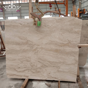 GOLDTOP Polished Surface factory Wholesale Glossy Beige Cappuccino <b>Marble</b> integrated sink for bathroom vanity <b>tops</b> - Product Image 4