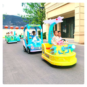 Les nouveaux adultes de voiture d'amusement électrique pour enfants carrés peuvent s'asseoir dans le <span class=keywords><strong>paradis</strong></span> parent-enfant de l'endroit pittoresque de la voiture légère chronométrée - Product Image 3