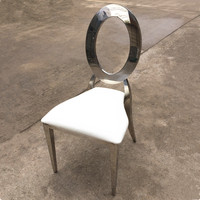 Chaise de salle à manger en acier inoxydable bon marché de conception spéciale chaise de mariage de luxe moderne chaises de mariage dorées 2 en 1