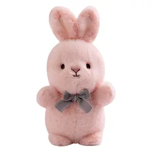 2024 New Design Highly Recommend Easter Gifts 23cm Bow Tie Rabbit Stuffed Animal Plush Toys