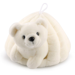 Animales de Peluche, Oso Polar de Dos Piezas y Cueva de Nieve, Juguetes de Peluche Suaves Personalizados - Product Image 1