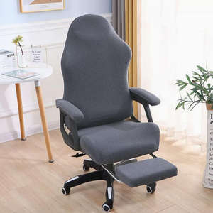 <span class=keywords><strong>Housse</strong></span> <span class=keywords><strong>de</strong></span> <span class=keywords><strong>chaise</strong></span> <span class=keywords><strong>de</strong></span> jeu YongHo moderne en gros, bleu foncé, style européen et américain, avec accoudoirs élastiques, <span class=keywords><strong>housse</strong></span> <span class=keywords><strong>de</strong></span> fauteuil avec repose-pieds - Product Image 3