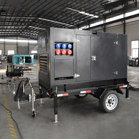 Groupe électrogène diesel Weichai 150 kVA 120 kW monté sur remorque, station d'alimentation mobile 6 cylindres pour travaux de location sur chantier
