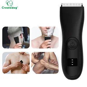 Máquina de afeitar eléctrica profesional ingle manscaing para cabello de hombre impermeable cuerpo de pelo