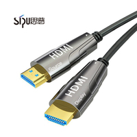 SIPU 4K für 2.0 Glasfaserkabel Vergoldete Steckverbinder für DVD-Player HDTV Computer Kamera Folienabschirmung Reines Kupfer PVC