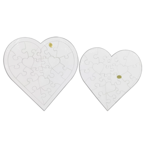 Rompecabezas de Madera en Forma de Corazón para Sublimación, Regalo de San Valentín - Product Image 3