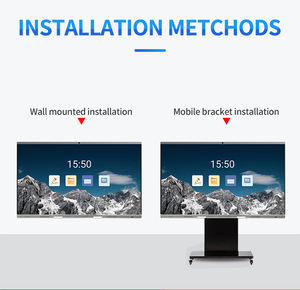 Écran plat interactif de 75 à 110 pouces, 4K UHD, 20 points tactiles, système double Android et Windows, haute luminosité 400 nits, pour les bureaux d'entreprise - Product Image 4