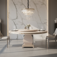 Ensemble de table à manger Caracole Adela au design industriel moderne, en bois massif, hauteur réglable, 6 places, pour la salle à manger à domicile