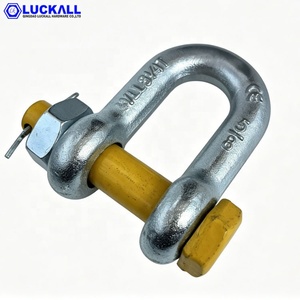 <span class=keywords><strong>Manille</strong></span> de levage G2150 Dee Shackle (acier allié forgé) certifiée ISO 9001, en acier allié galvanisé, avec goupille de sécurité, pour les États-Unis Type - Product Image 3